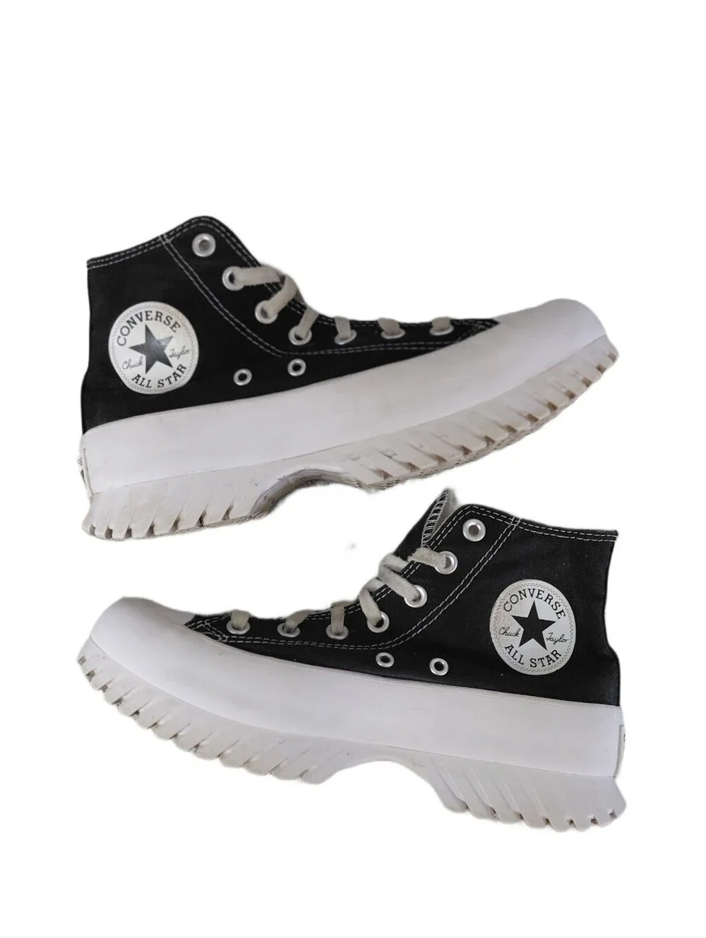 Converse High-Top Platform Sneakers Women's Size 7 Navy Blue All Stars